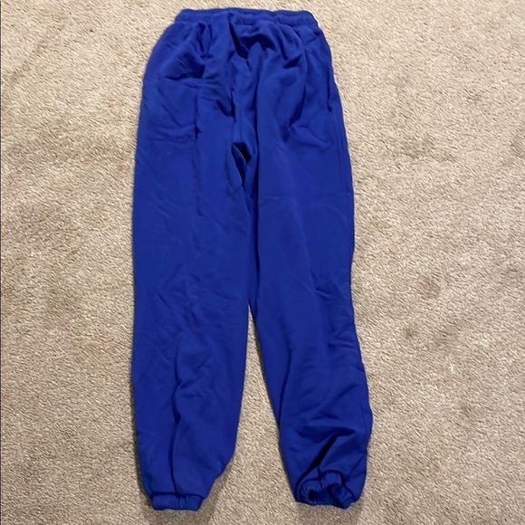 Terez Royal Blue Sweatpants Joggers with Elastic Waistband - Picture 8 of 8